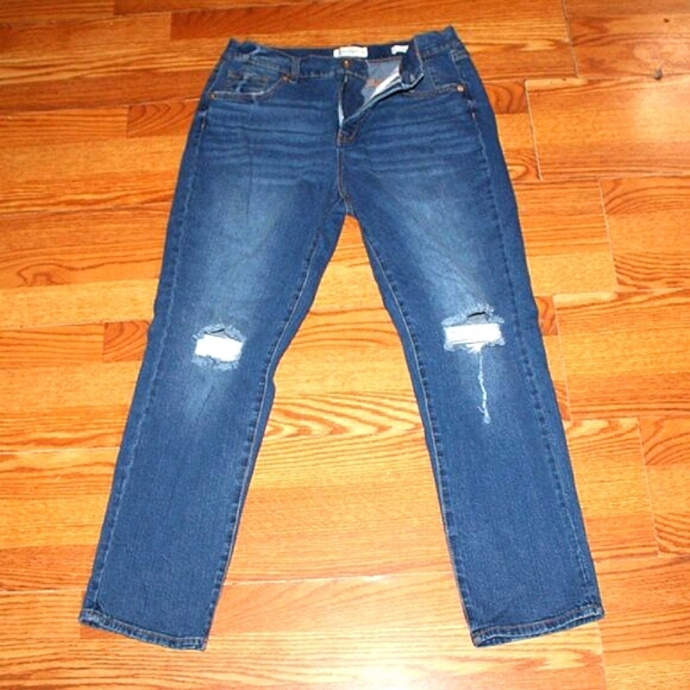 Jessica Simpson Mika Bestie Distressed Jeans - Size 30 - Medium Wash - Y2K